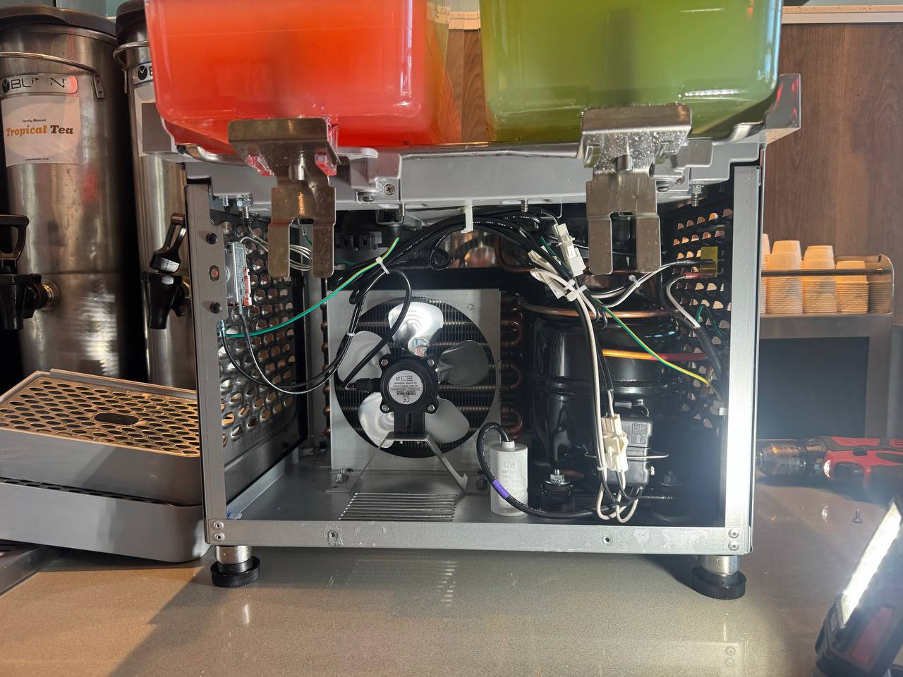 Job photo: crathco cold beverage dispenser compressor millbrae 02